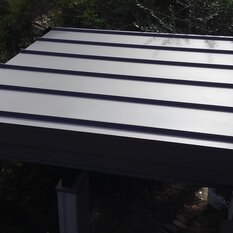 玄関庇　板金張り工事